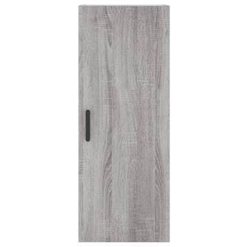 Stylish Grey Sonoma Highboard - 34.5x34x180 cm | HipoMarket