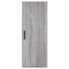 Stylish Grey Sonoma Highboard - 34.5x34x180 cm | HipoMarket