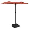 Double-Head Parasol Terracotta 316x240 cm | HipoMarket