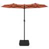 Double-Head Parasol Terracotta 316x240 cm | HipoMarket