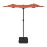 Double-Head Parasol Terracotta 316x240 cm | HipoMarket