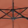 Double-Head Parasol Terracotta 316x240 cm | HipoMarket