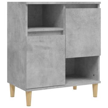 Trendy 2 Pcs Concrete Grey Sideboards - Durable & Stylish