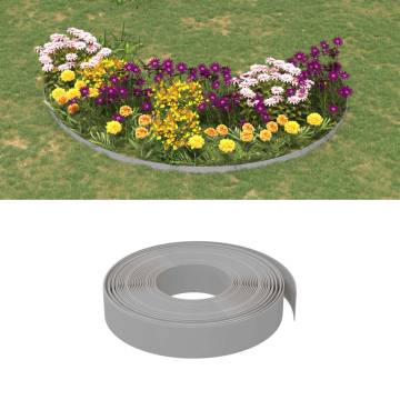 Garden Edgings 2 pcs Grey 10 m 10 cm Polyethylene | HipoMarket