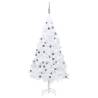 Pre-lit White Christmas Tree with Ball Set - 180 cm