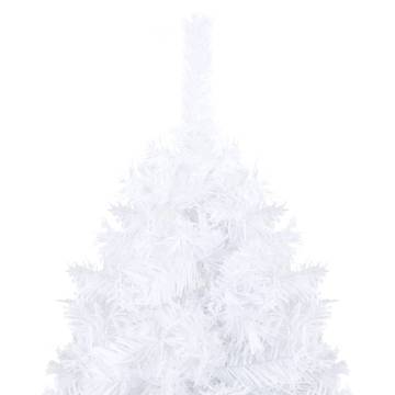 Pre-lit White Christmas Tree with Ball Set - 180 cm