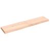 Wall Shelf 140x30 cm - Untreated Solid Oak Wood | HipoMarket