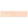 Wall Shelf 140x30 cm - Untreated Solid Oak Wood | HipoMarket