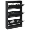 Shoe Cabinet Black 80x21x125.5 cm Engineered Wood Colour black Size 80 x 21 x 125.5 cm Quantity in Package 1 Number of 