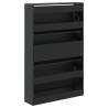 Shoe Cabinet Black 80x21x125.5 cm - Stylish Storage Solution