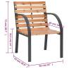 Garden Chairs 2 pcs Solid Wood Fir - Elegant & Durable