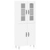 Stylish Highboard White 69.5x34x180 cm | Hipomarket