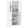 Stylish Highboard White 69.5x34x180 cm | Hipomarket