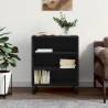 Sideboard Black 57x35x70 cm Engineered Wood Colour black Quantity in Package 1 