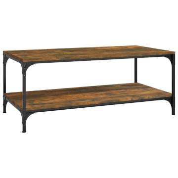 Stylish Smoked Oak Coffee Table | 100x50x40 cm | HipoMarket