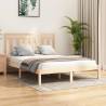 Solid Wood Bed Frame 120x190 cm Small Double - Hipomarket