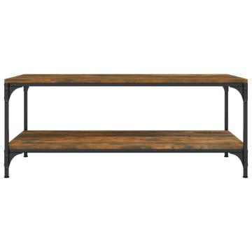 Stylish Smoked Oak Coffee Table | 100x50x40 cm | HipoMarket