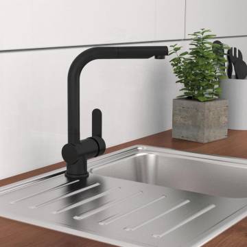 SCHÜTTE LONDON Matte Black Kitchen Mixer Tap with Pull-out Spout