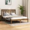 Bed Frame Honey Brown Solid Wood 120x200 cm Colour honey brown Size 120 x 200 cm 