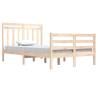 Solid Wood Bed Frame 120x200 cm - Classic Design | HipoMarket