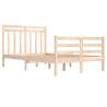 Solid Wood Bed Frame 120x200 cm - Classic Design | HipoMarket