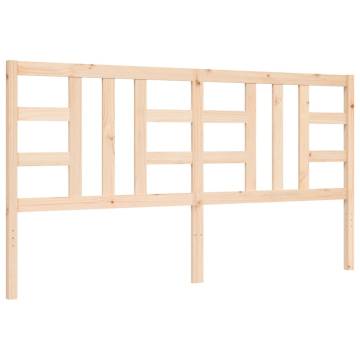 Super King Size Solid Wood Bed Frame with Headboard | HiPoMarket