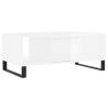 Stylish High Gloss White Coffee Table - 90x50 cm | HipoMarket