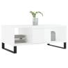 Stylish High Gloss White Coffee Table - 90x50 cm | HipoMarket