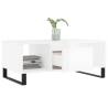 Stylish High Gloss White Coffee Table - 90x50 cm | HipoMarket