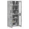 Stylish Highboard Concrete Grey - 69.5x34x180 cm | Hipo Market