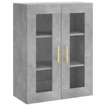 Stylish Highboard Concrete Grey - 69.5x34x180 cm | Hipo Market