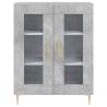 Stylish Highboard Concrete Grey - 69.5x34x180 cm | Hipo Market