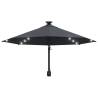 Wall-mounted Parasol with LEDs - 300 cm Anthracite | HipoMarket