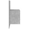 Sturdy Bed Headboard with Cabinets - Concrete Grey - HipoMarket