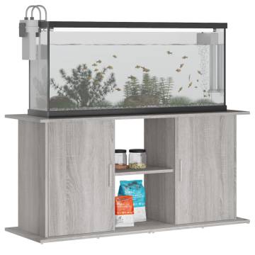 Aquarium Stand Grey Sonoma - 121x41x58 cm | Hipomarket