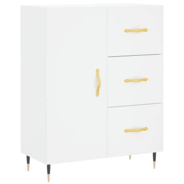 Stylish Highboard White 69.5x34x180 cm | Hipomarket UK