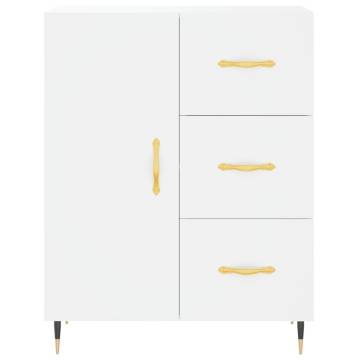 Stylish Highboard White 69.5x34x180 cm | Hipomarket UK