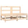 6 Piece Garden Lounge Set - Solid Wood Pine | HipoMarket