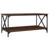 Elegant Brown Oak Coffee Table - 100x50x45 cm | HipoMarket