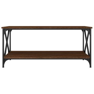 Elegant Brown Oak Coffee Table - 100x50x45 cm | HipoMarket