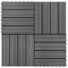 22 pcs WPC Decking Tiles - 30x30 cm Teak Colour | HiPoMarket