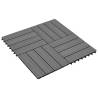 22 pcs WPC Decking Tiles - 30x30 cm Teak Colour | HiPoMarket