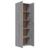 Elegant Grey Sonoma Office Cabinet - 60x32x190 cm