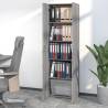 Elegant Grey Sonoma Office Cabinet - 60x32x190 cm