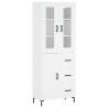 Stylish Highboard White 69.5x34x180 cm | Hipomarket