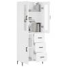 Stylish Highboard White 69.5x34x180 cm | Hipomarket