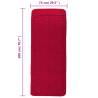 Burgundy Beach Towels 2 pcs - Soft & Quick Dry - 75x200 cm