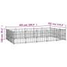 Outdoor Dog Kennel Steel 14.11 m² - Safety and Comfort