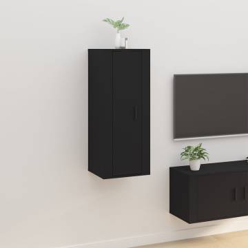 Wall Mounted TV Cabinet Black 40x34.5x100 cm - HipoMarket UK