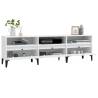 Stylish White TV Cabinet - 150x30x44.5 cm | Hipo Market